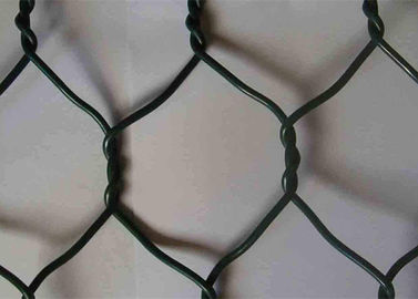 الفولاذ الطري البلاستيكية المغلفة التراب مزدوجة سلكية سداسية شبكة سلكية
